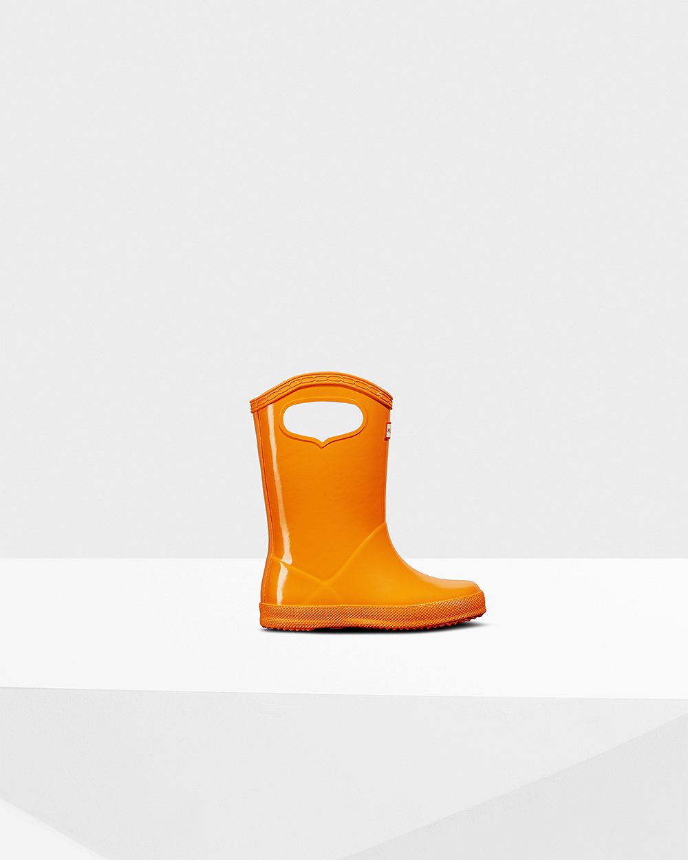 Galochas Hunter Criança Laranja - Original First Classic Grab Handle Gloss - 48BURQELW